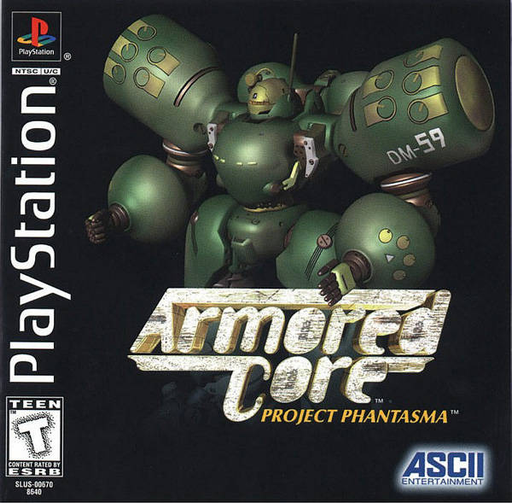 Armored Core Project Phantasma box art for Playstation